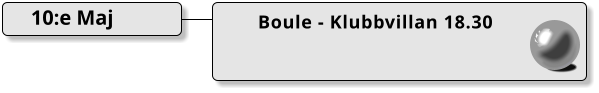 Boule - Klubbvillan 18.30  10:e Maj
